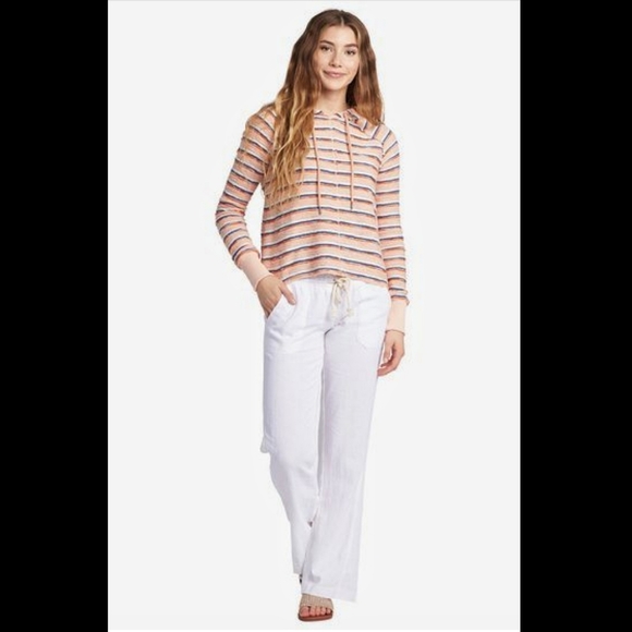 Hoerev cabana linen blend high rise pants - Picture 2 of 7